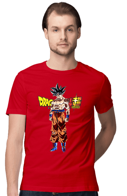 Футболка мужская с принтом Жемчуг дракона Сон Гоку. Anime, dragon ball, manga, son goku, tv series, аниме, гоку, жемчуг дракона, манга, сон гоку. 2070702