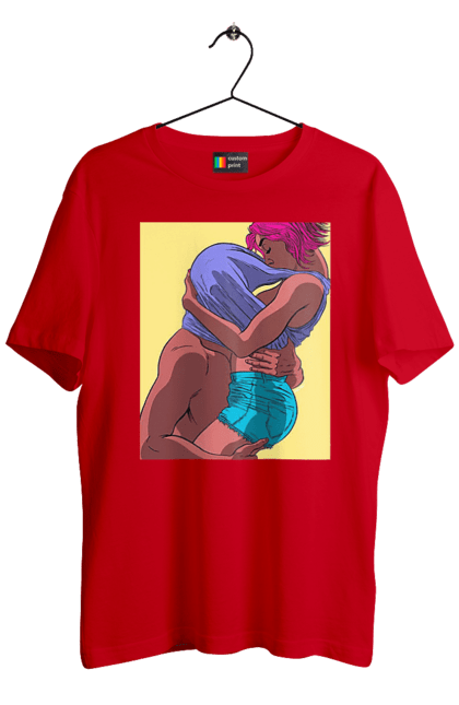 Футболка чоловіча з принтом "Чоловік Під Майкою У Дівчата". Пристрасть, сиськи. 2070702