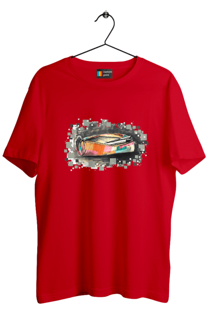 Футболка чоловіча з принтом "Пенал Авторський малюнок". Ексклюзив, канцтовари, малюнок, малюнок від руки, олівець, пенал, ручка, школа. 2070702