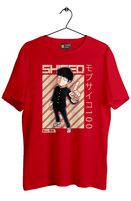 Футболка мужская с принтом Моб Психо 100. Anime, manga, mob psycho 100, shigeo kageyama, аниме, манга, моб, моб психо 100, сигэо кагэяма. 2070702