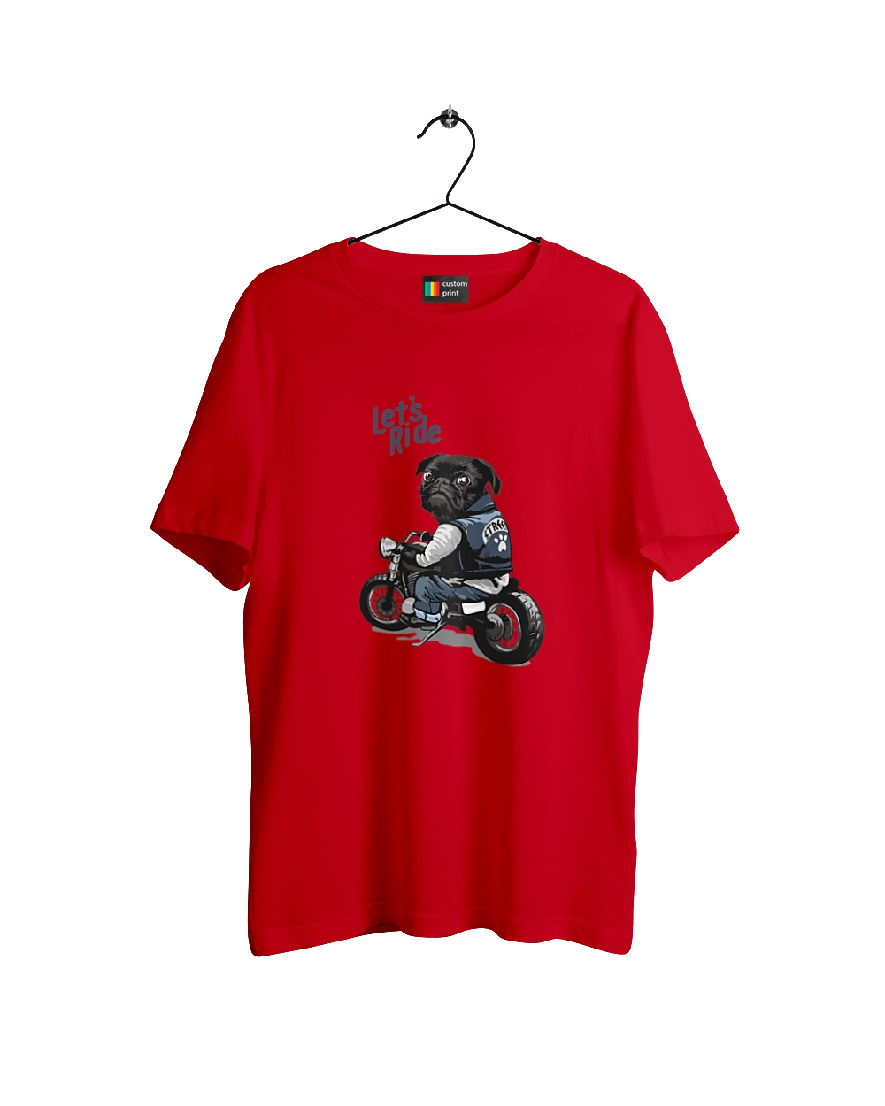 Мопс на мотоцикле