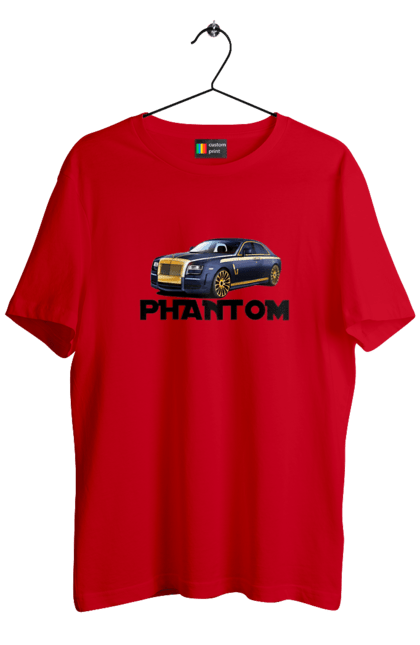 Футболка чоловіча з принтом "Ролс ройс". Авто, автомобіль, люкс клас, ролс ройс, седан, фантом. 2070702