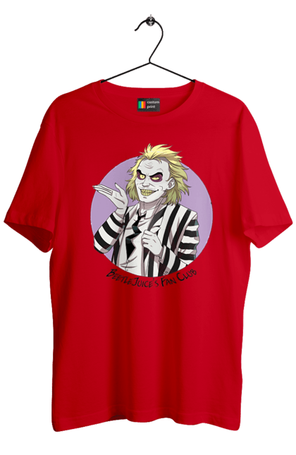 Футболка мужская с принтом Битлджус. Beetlejuice, ghost, tim burton, warner bros, битлджус, комедия, привидение, тим бертон, ужас, фильм. 2070702