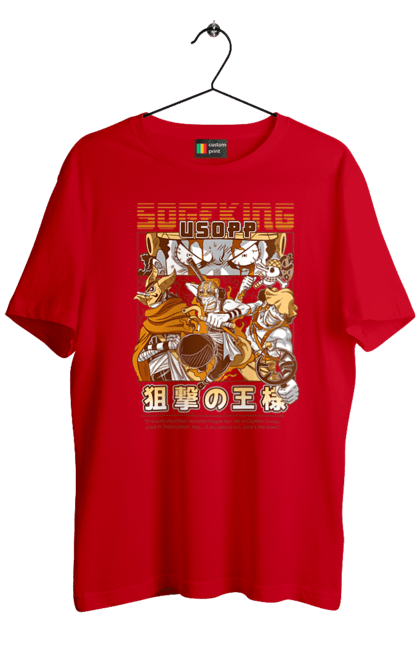 Men's t-shirt with prints One Piece Usopp. Anime, manga, one piece, sniper, straw hat pirates, usopp. 2070702