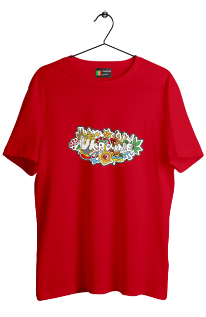 Футболка чоловіча з принтом "Україна". Народи, символіка, україна. 2070702