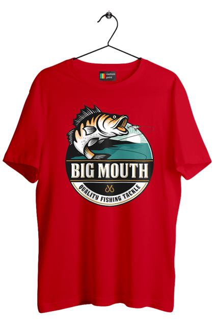 Футболка чоловіча з принтом "Рибалка". Вилика рибалка, рибалка, хоббі. 2070702