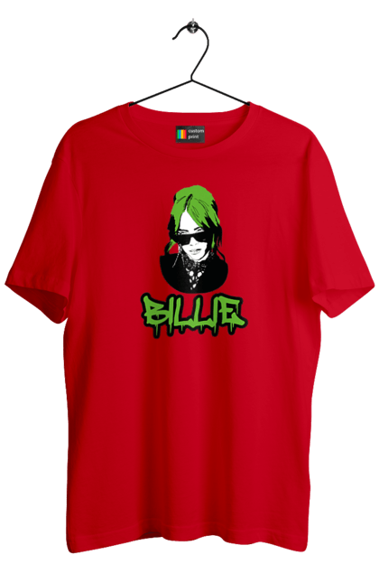 Men`s t-shirt with prints Billie Eilish. Activist, animals, billie eilish, misukant, right, singer. 2070702