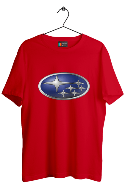 Футболка чоловіча з принтом "Subaru". Авто, логотип, субару. 2070702