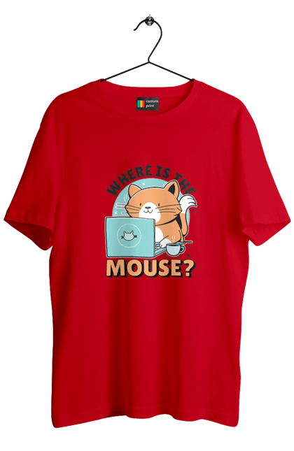 Футболка чоловіча з принтом "Де миша?". Angular, c, css, html, it, javascript, jquery, php, python, react, svelt, vue, айтишник, айті, гумор, код, кодувати, прогер, програміст, програмісти, ти ж, ти ж програміст, тиж програміст. 2070702