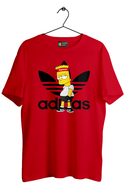 Футболка чоловіча з принтом "Adidas Барт". Adidas, bart, адідас, барт, мультфільм, серіал, сімпсон. 2070702