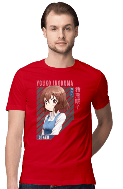 Men's t-shirt with prints Kiniro Mosaic Yoko Inokuma. Anime, gold mosaic, kiniro mosaic, kinmoza, manga, yoko, yoko inokuma. 2070702