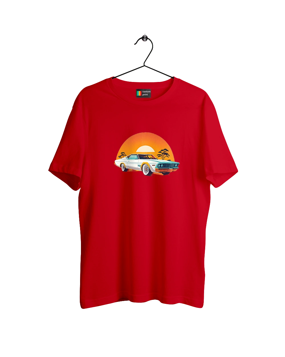 Beautiful car at sunset