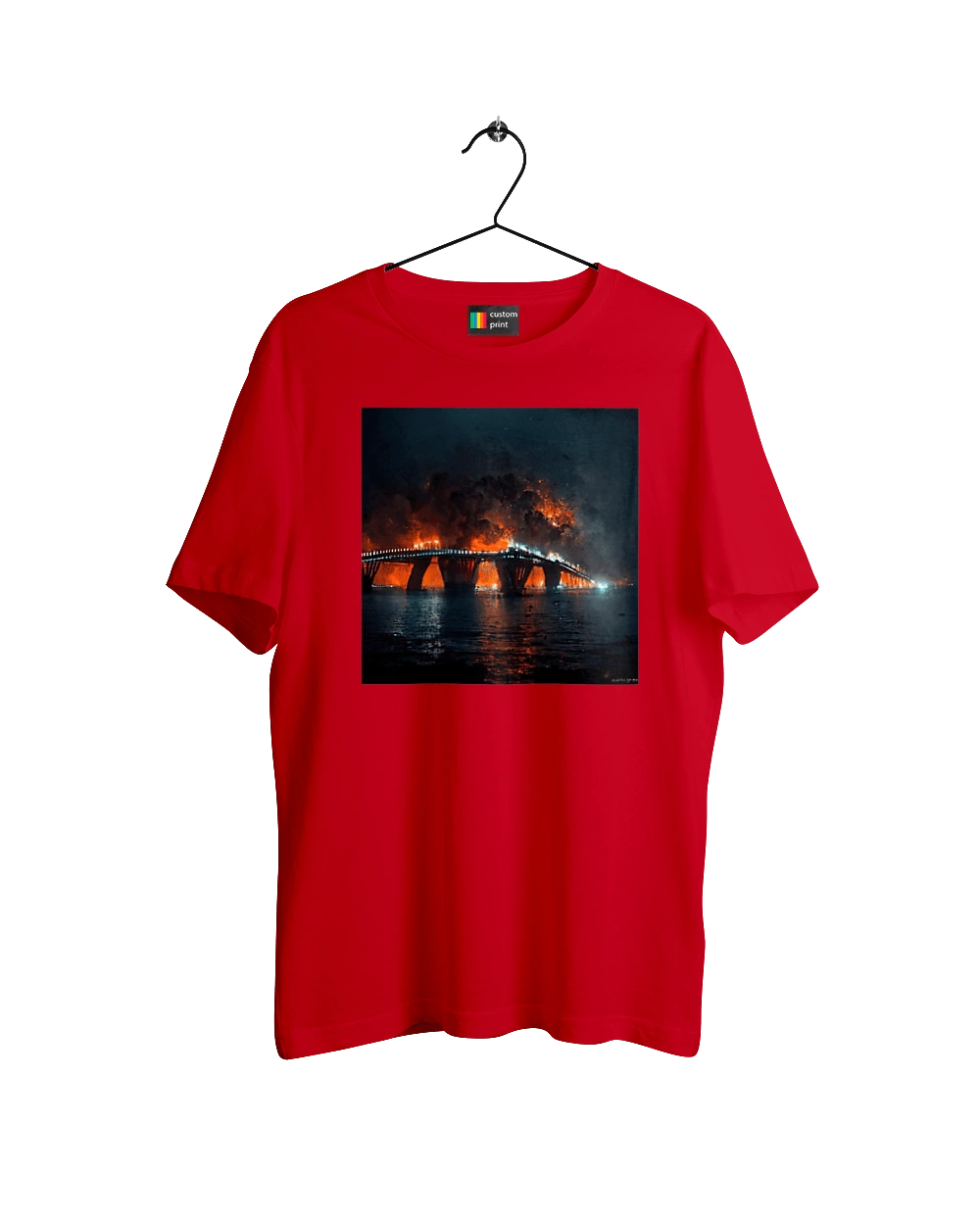 The Crimean bridge is on fire