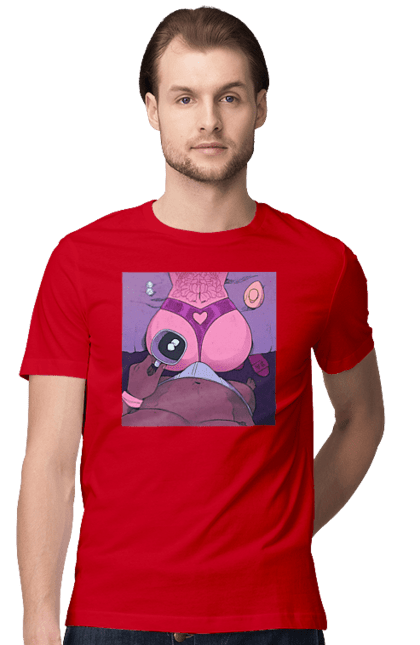 Футболка чоловіча з принтом "Ранкова Кава З Жопкою". Гола, жопа, кава, труси. 2070702