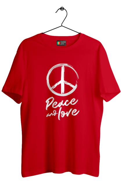 Футболка чоловіча з принтом "Пацифік. Мир і любов". Братство, дружба, знак, любов, мир, народ, пацифік, символ, ситмвол світу, співробітництво. KRUTO.  Магазин популярних футболок