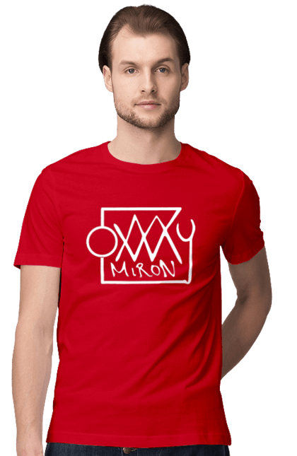 Футболка чоловіча з принтом "Оксимірон". Miron, oxxxy, oxxxymiron, мирон, оксимирон, оксимірон, фёдоров. futbolka.stylus.ua