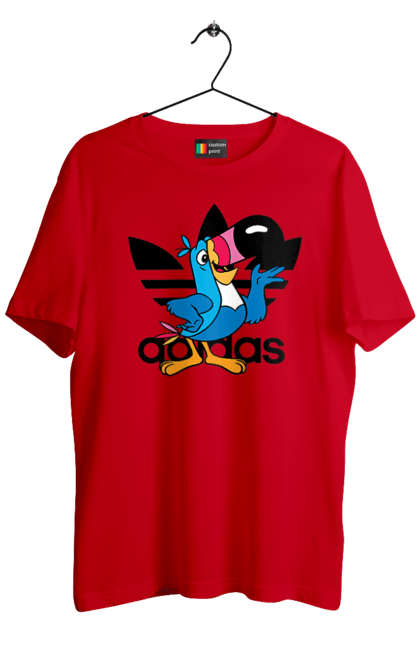 Футболка чоловіча з принтом "Adidas Тукан Сем". Adidas, froot loops, toucan sam, адідас, маскот, тукан сем. 2070702