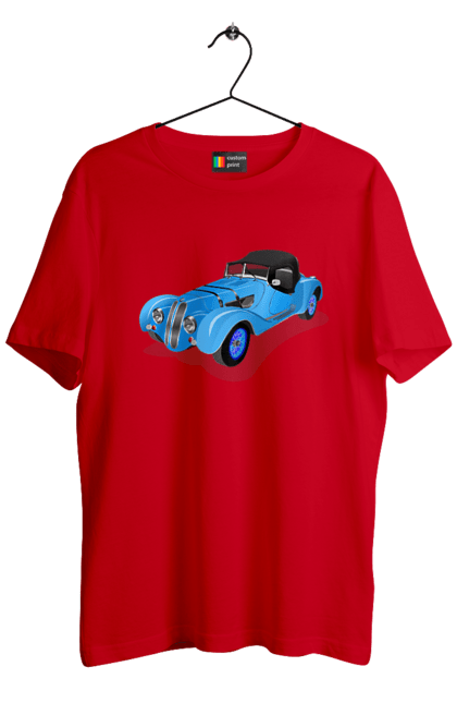 Футболка чоловіча з принтом "Автомобіль". Авто, автомобиль, класика, старовинна машина, старовинний. 2070702