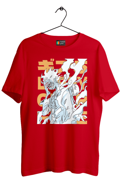 Men's t-shirt with prints One Piece Luffy. Anime, luffy, manga, monkey de luffy, one piece, pirates. 2070702