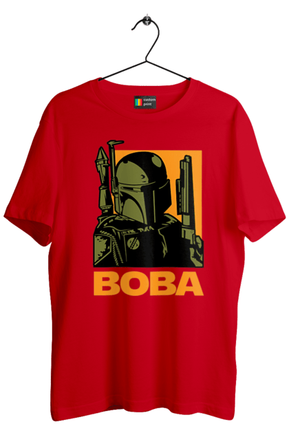 Футболка мужская с принтом Боба Фетт. Boba fett, боба фетт, звездные войны, клон, охотник за головами. 2070702