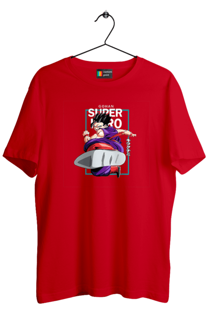 Men's t-shirt with prints Dragon Ball Gohan. Anime, dragon ball, dragon ball superhero, gohan, manga, son gohan, tv series. 2070702