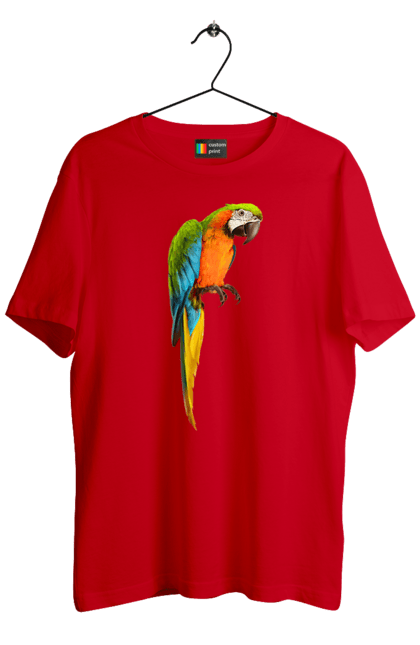 Футболка чоловіча з принтом "Просто Папуга". Папуга, пташка. 2070702