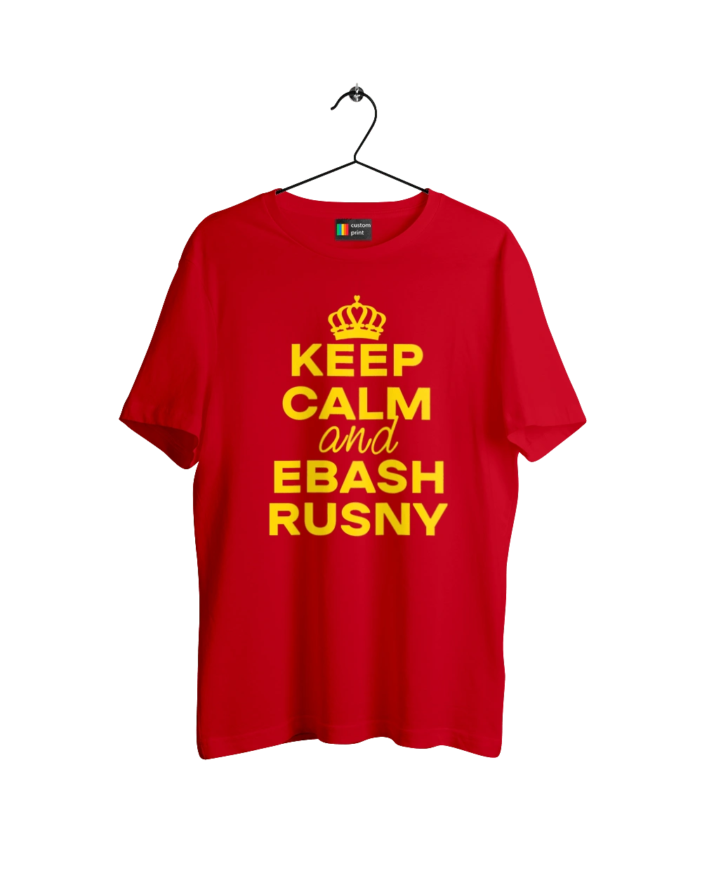 Keep Calm and Ebash Rusny yellow