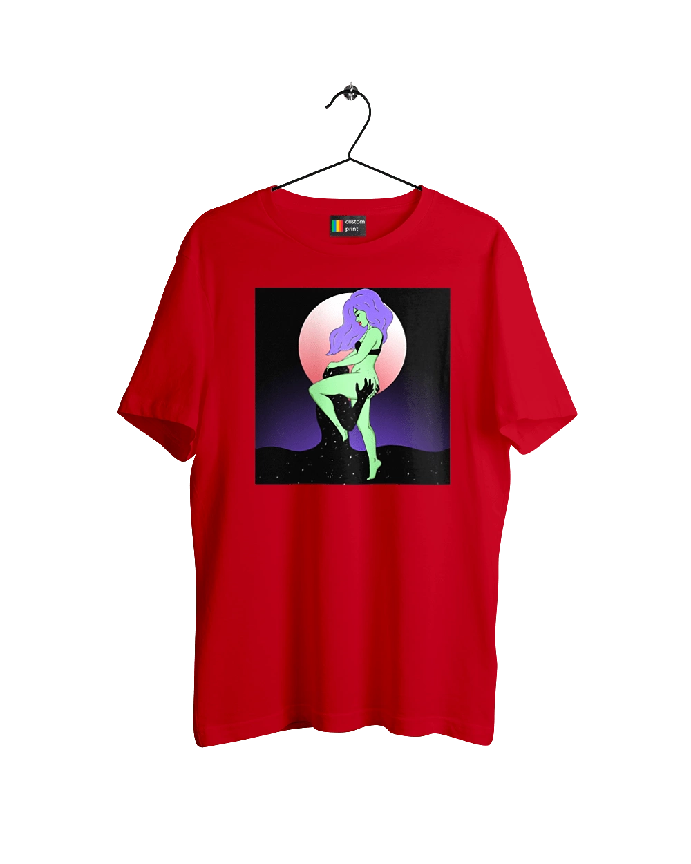 Green Girl And The Moon