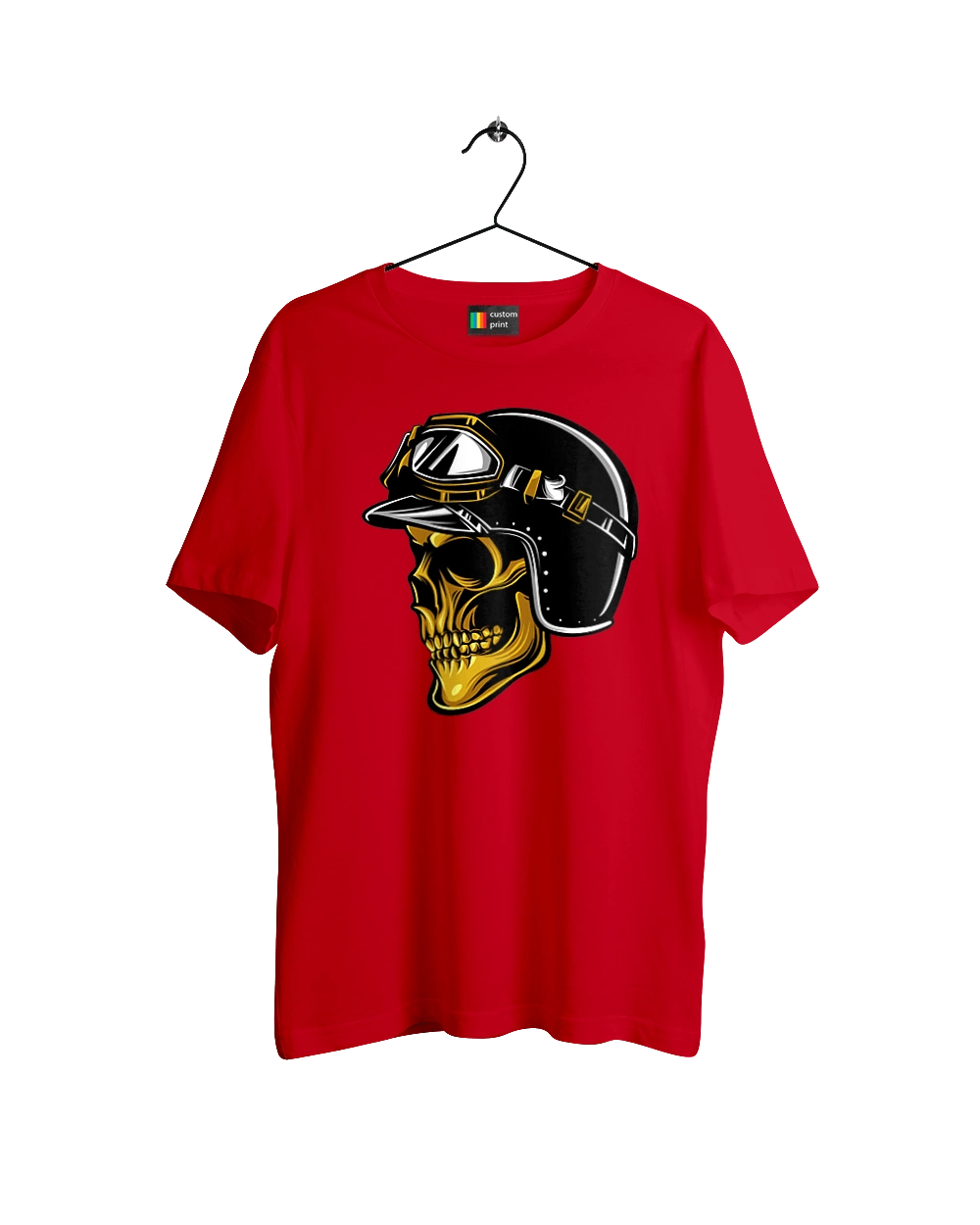 Череп в мотошоломі