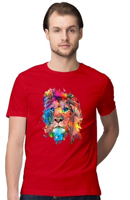 Лев із фарби