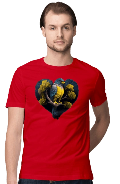 Blue and yellow falcon