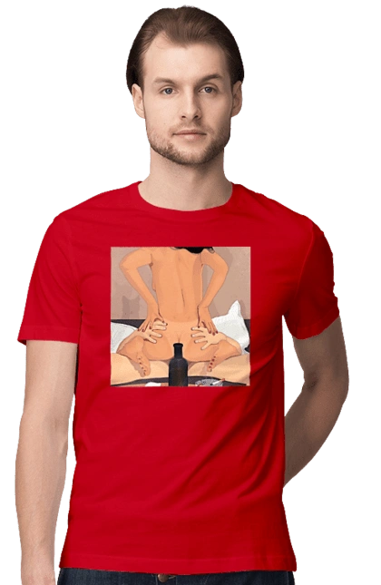 Naked Girl, Bottle And Cigarettes