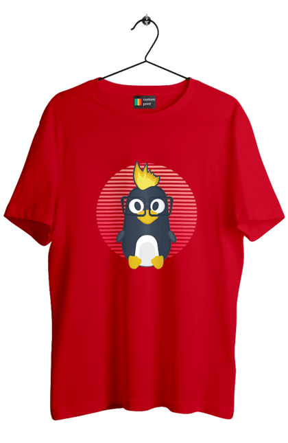 Футболка чоловіча з принтом "Лінукс". Айті, айтішнік, девелопер, іт, программіст, розробник. 2070702