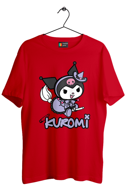 Men's t-shirt with prints Hello Kitty Kuromi. Anime, character, hello kitty, kuromi, my melody, sanrio. 2070702