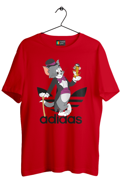 Футболка чоловіча з принтом "Adidas Том і Джеррі". Adidas, tom and jerry, адідас, джеррі, кіт, миша, мульт, мультсеріал, том, том і джеррі. 2070702