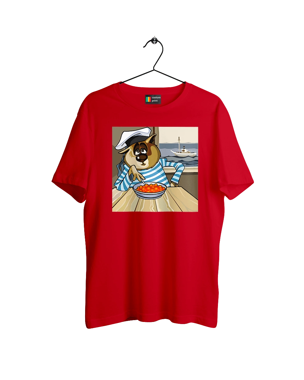 Cat Sailor, On The Ship Eats Red Caviar