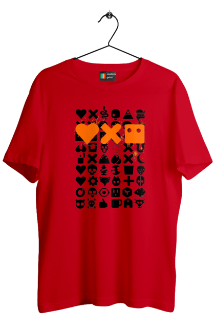 Футболка чоловіча з принтом "Роботизація". Robot, життя роботів, код, код машин, кохання машин, любов роботів, роботи та кохання, роботи у житті, роботизоване кохання. 2070702