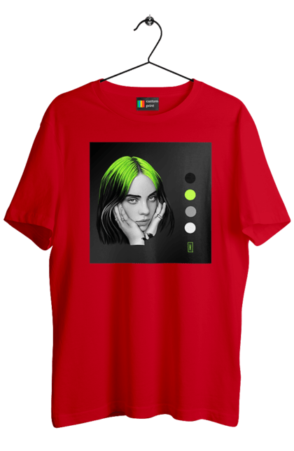 Men`s t-shirt with prints Billie Eilish. Billie, billie eilish, eilish. 2070702