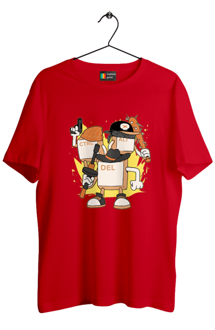 Футболка чоловіча з принтом "Ctrl alt del Програмерський екшен". 404, andoid, aws, backend, c++, cloud, css, data, dev, devops, frontend, geek, git, github, go, golang, google, hacker, html, ios, java, javascript, jquery, js, linux, nodejs, php, python, react, science, script, web, геймер, гік, дата, клавіши, код, компьютер, лінукс, мова, облако, пайтон, пингфин, программист, програмування, талисман, хакер. 2070702