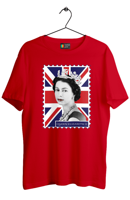 Футболка мужская с принтом Королева Елизавета II. Britain, british, england, platinum jubilee, queen, queen elizabeth, queen elizabeth ii, rip queen elizabeth, королева елизавета. 2070702