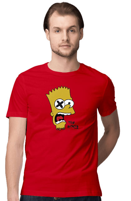 Футболка чоловіча з принтом "Барт Сімпсон". Bart, барт, мультфільм, серіал, сімпсон. futbolka.stylus.ua