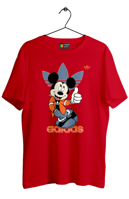 Футболка мужская с принтом Adidas Микки Маус. Adidas, mickey mouse, адидас, дисней, микки, микки маус, мультфильм. 2070702