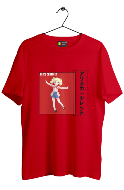 Men's t-shirt with prints Kiniro Mosaic Alice Cartelet. Alice, alice cartelet, anime, gold mosaic, kiniro mosaic, kinmoza, manga. 2070702