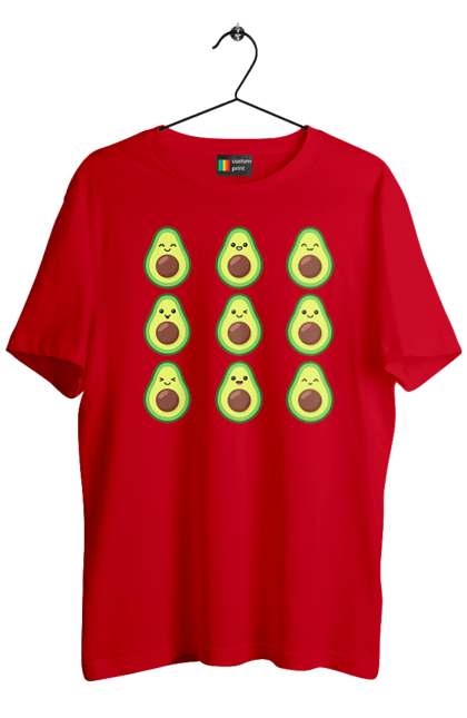Футболка чоловіча з принтом "Настрій Авокадо". Авокадо, емоції, їжа. 2070702