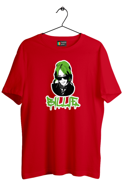 Men`s t-shirt with prints Billie Eilish. Activist, animals, billie eilish, misukant, right, singer. 2070702