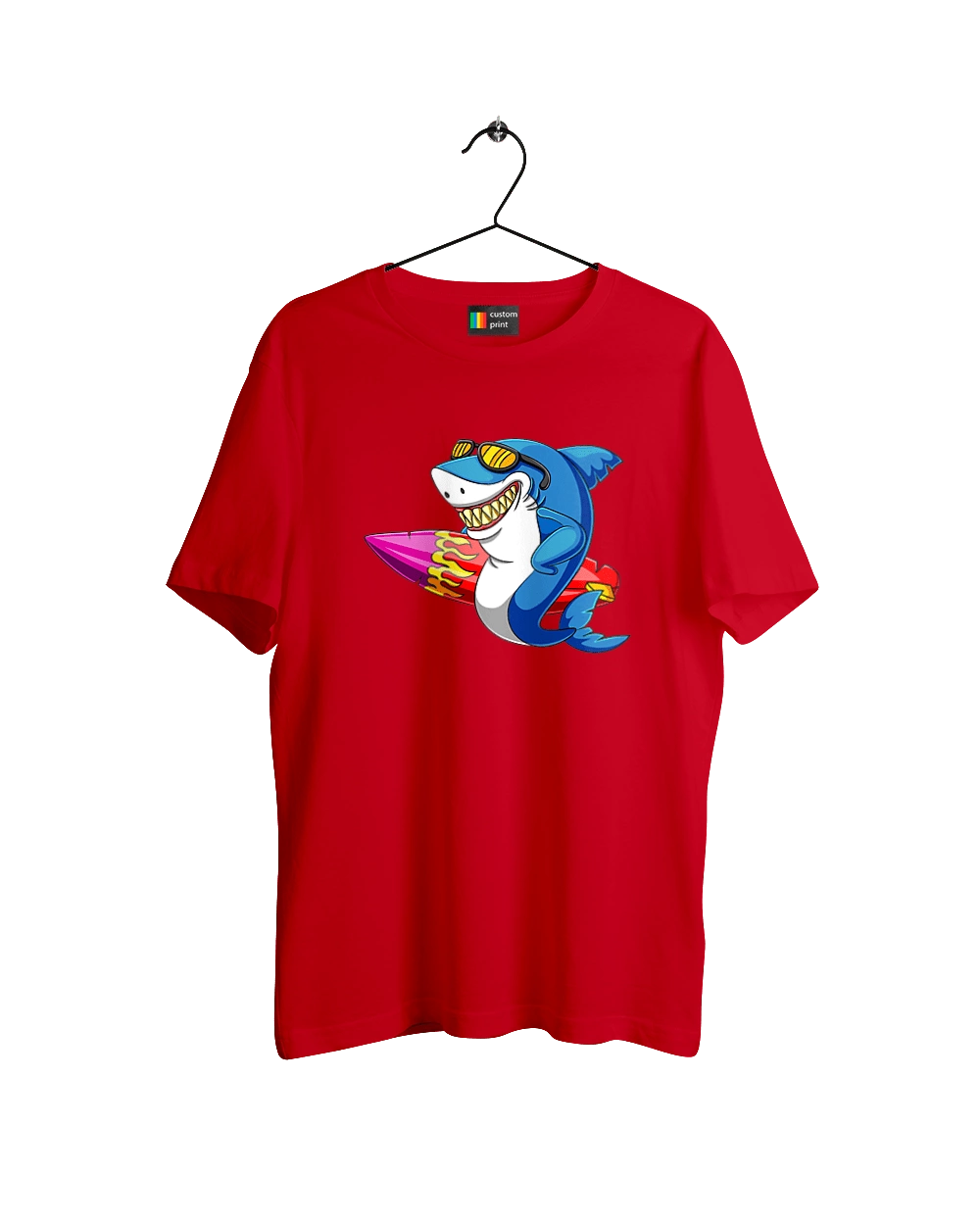 Shark With Glasses Surfing