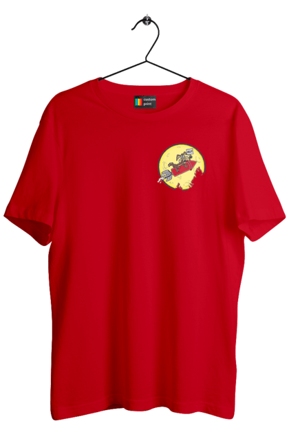 Футболка чоловіча з принтом "Хитрий кайот". Антигерой, вайлі кайот, веселі мелодії, віллі, злодій, кайот, не відчуває болю, персонаж мультфільму, північноамериканський кайот, уайлі, швидкий та сміливий. 2070702