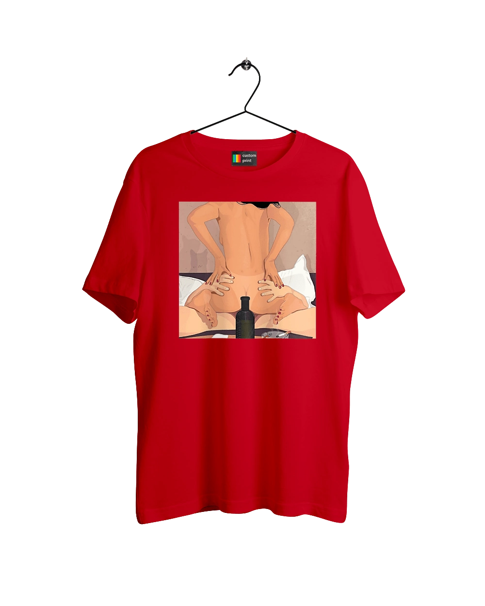 Naked Girl, Bottle And Cigarettes