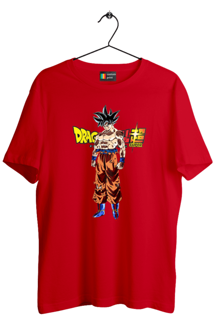 Футболка мужская с принтом Жемчуг дракона Сон Гоку. Anime, dragon ball, manga, son goku, tv series, аниме, гоку, жемчуг дракона, манга, сон гоку. 2070702