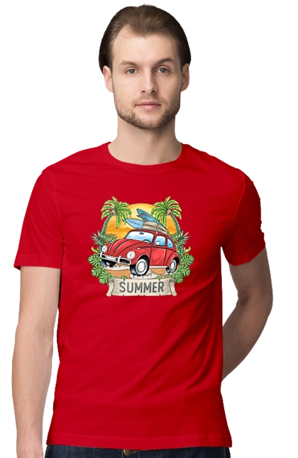 Summer, Car And Palm Trees